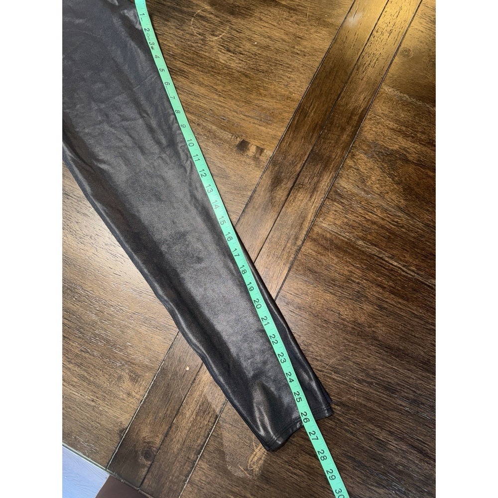 SPANX Women's 1X Faux Leather Leggings Pants Skinny 2437P Tight Casual Black NEW - Picture 15 of 15